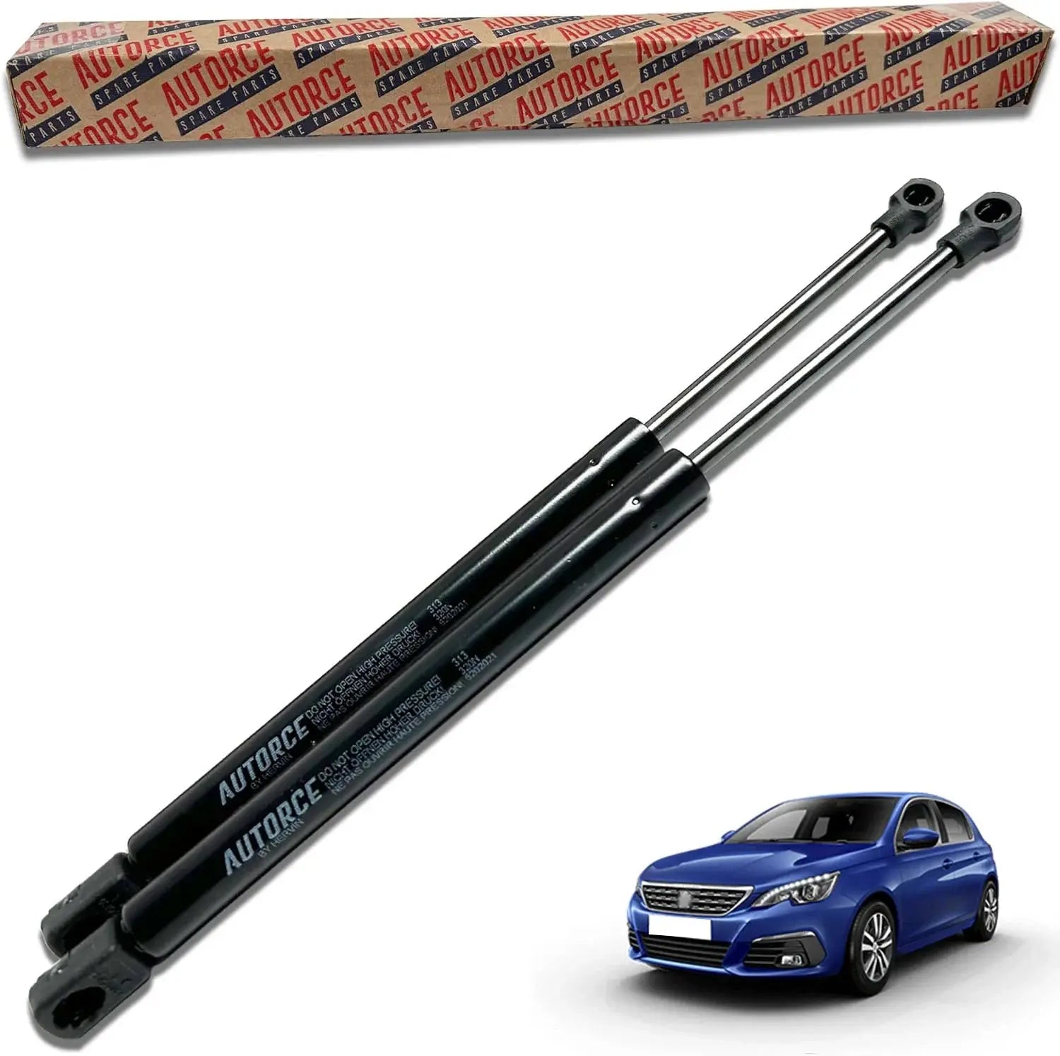 2 Pcs Rear Tailgate Boot Gas Struts For Peugeot 308 MK2 (2013 - Onwards) 410 (N) 500 MM - 9807899380 | AUTORCE