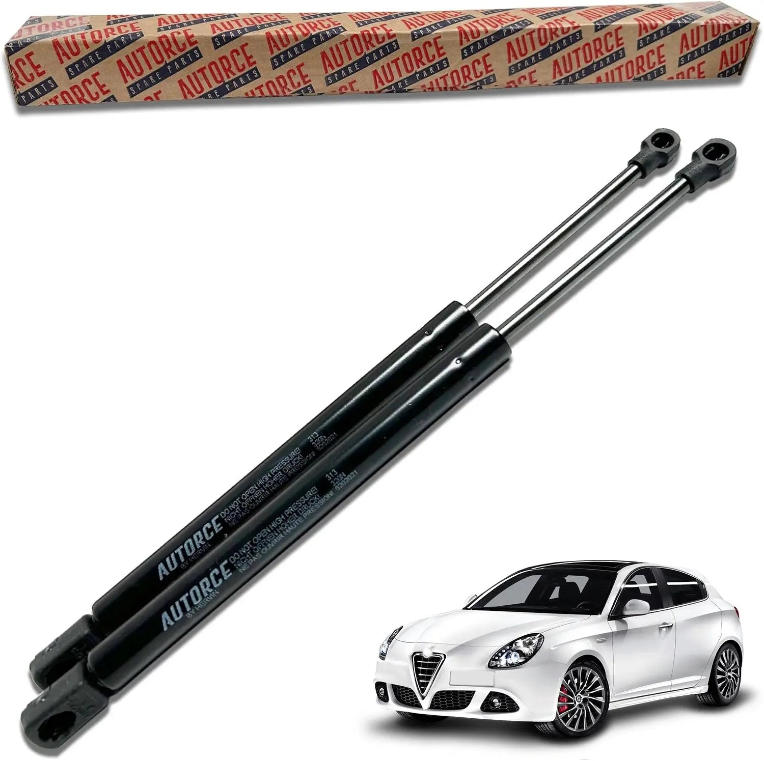 2 Pcs Rear Tailgate Boot Gas Struts For Alfa Romeo Giulietta (940) (2010 - Onwards) 410 (N) 500 MM - 9807899380 | AUTORCE
