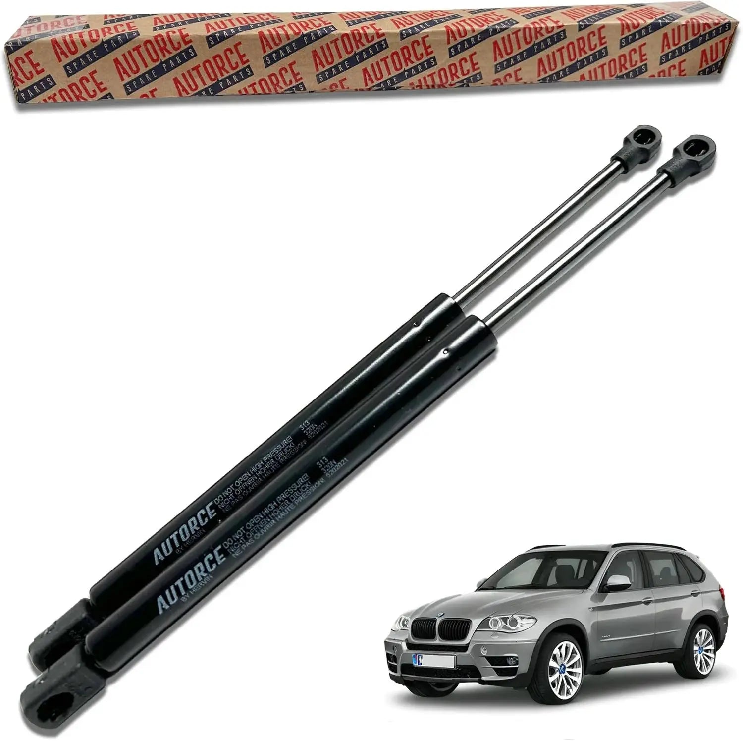 2 Pcs Front Bonnet Hood Gas Struts Springs For BMW X5 (E70) X6 (E71, E72) (2006 - 2014) 390 (N) 410 MM - 51237148346 | AUTORCE