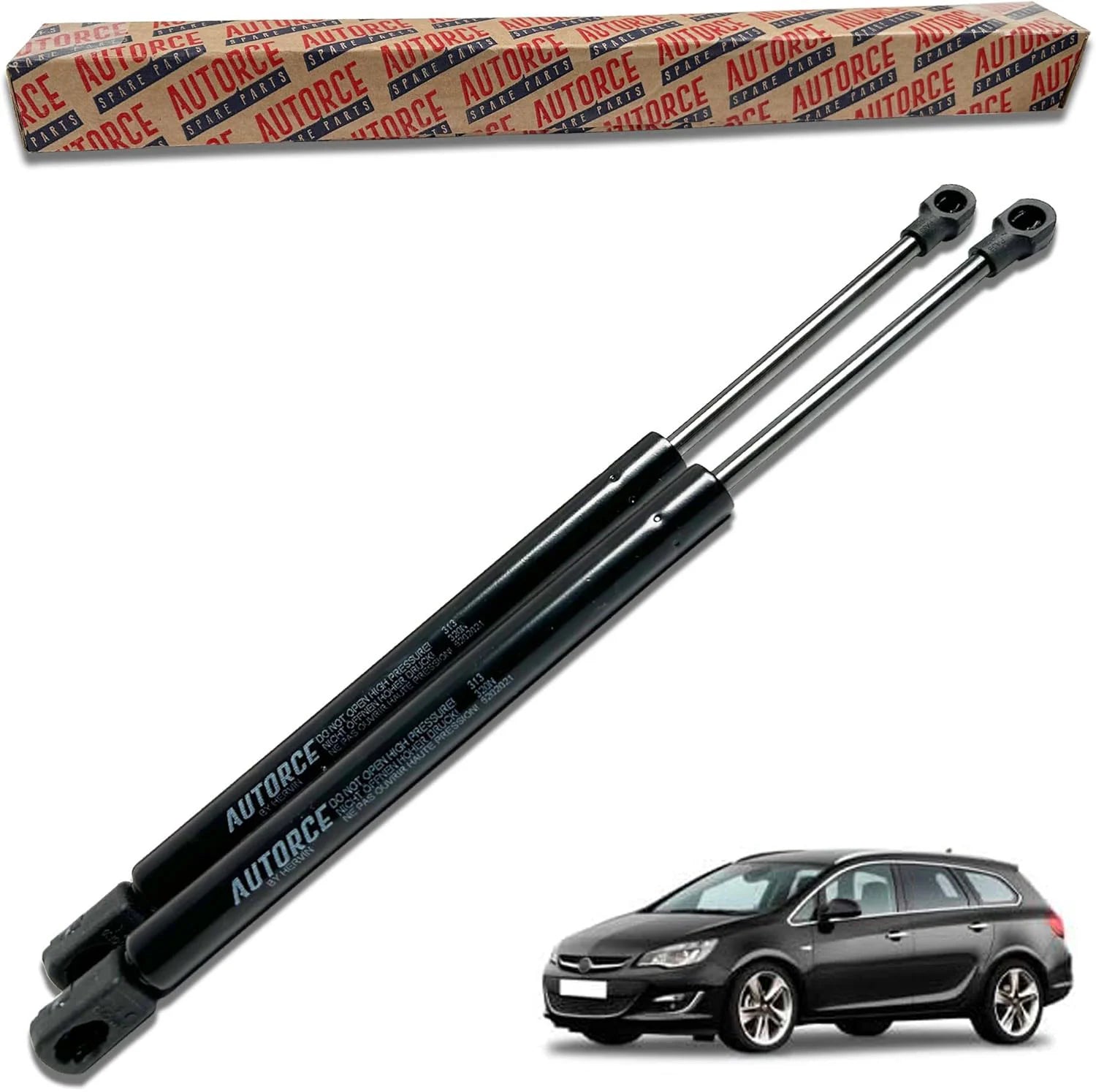 2 Pcs Rear Tailgate Boot Gas Struts For Vauxhall For Opel Astra J MK6 (2009 - 2015) 650 (N) 478 MM - 93867088 | AUTORCE