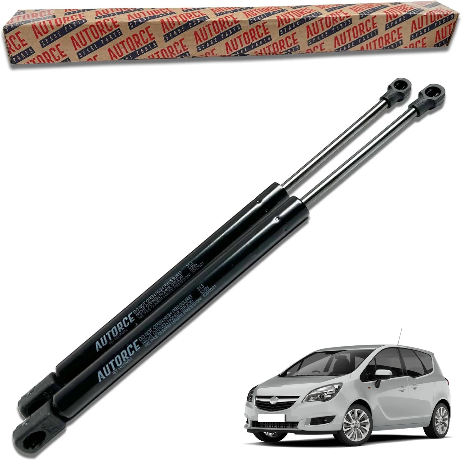 2 Pcs Rear Tailgate Boot Gas Struts For Vauxhall Meriva Mk2 (S10) 13268741,13338367 | AUTORCE