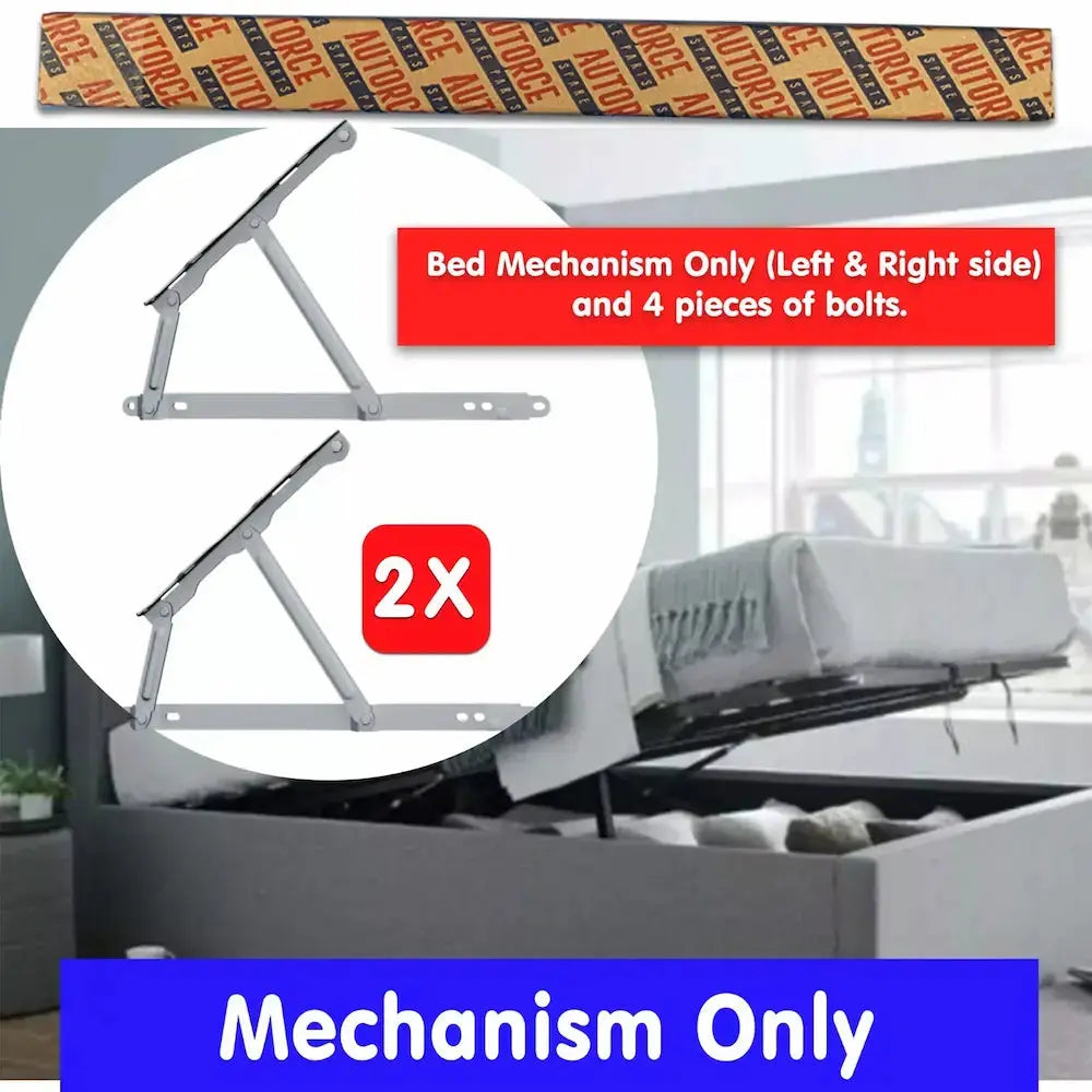 2X Ottoman Bed Hinge Mechanism Only – Steel Frame Lift System | AUTORCE