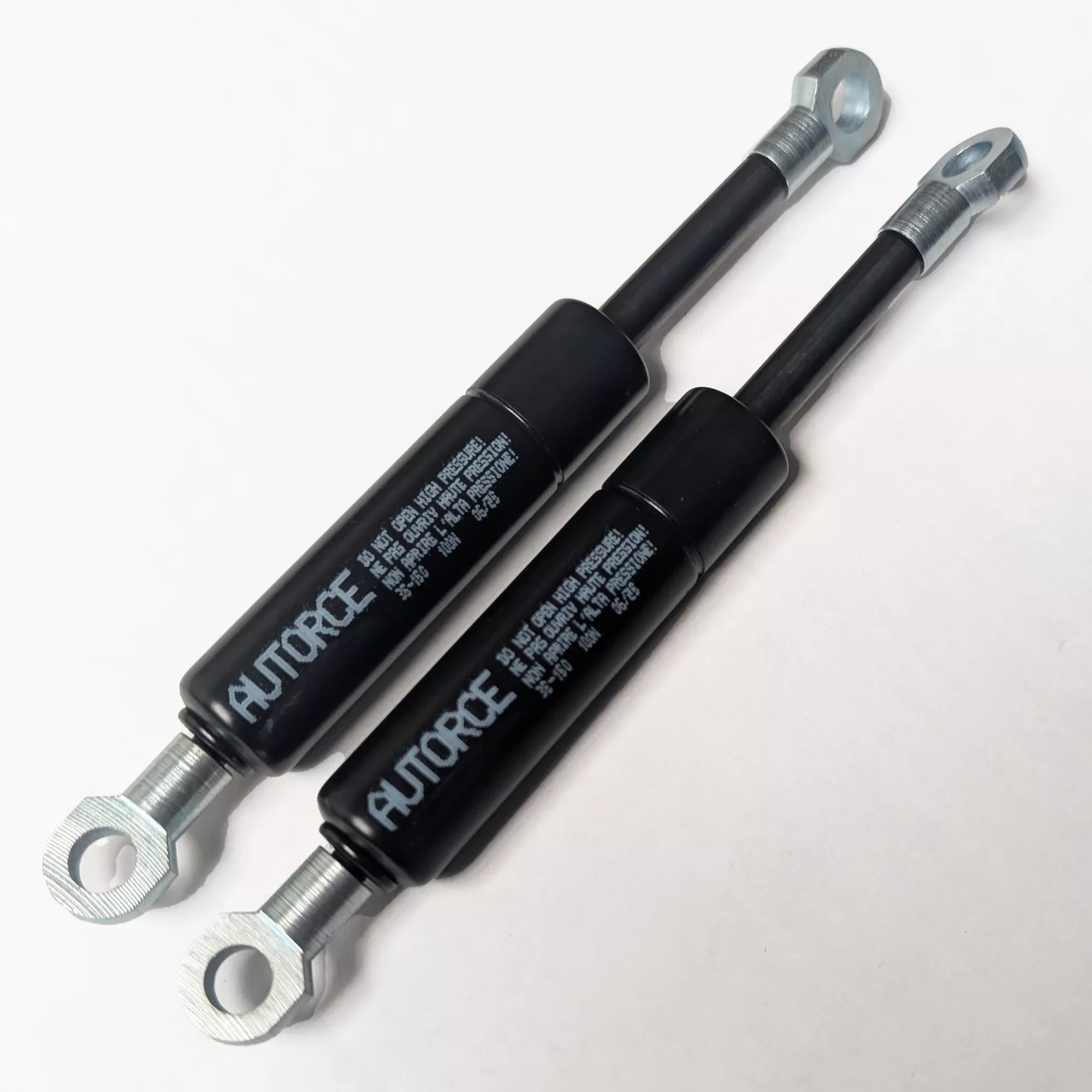 500N Gas Strut Pair – M6 Eyelet Heads | 200mm Open Length | 60mm Stroke | Heavy Duty Lift Support (Set of 2) | AUTORCE