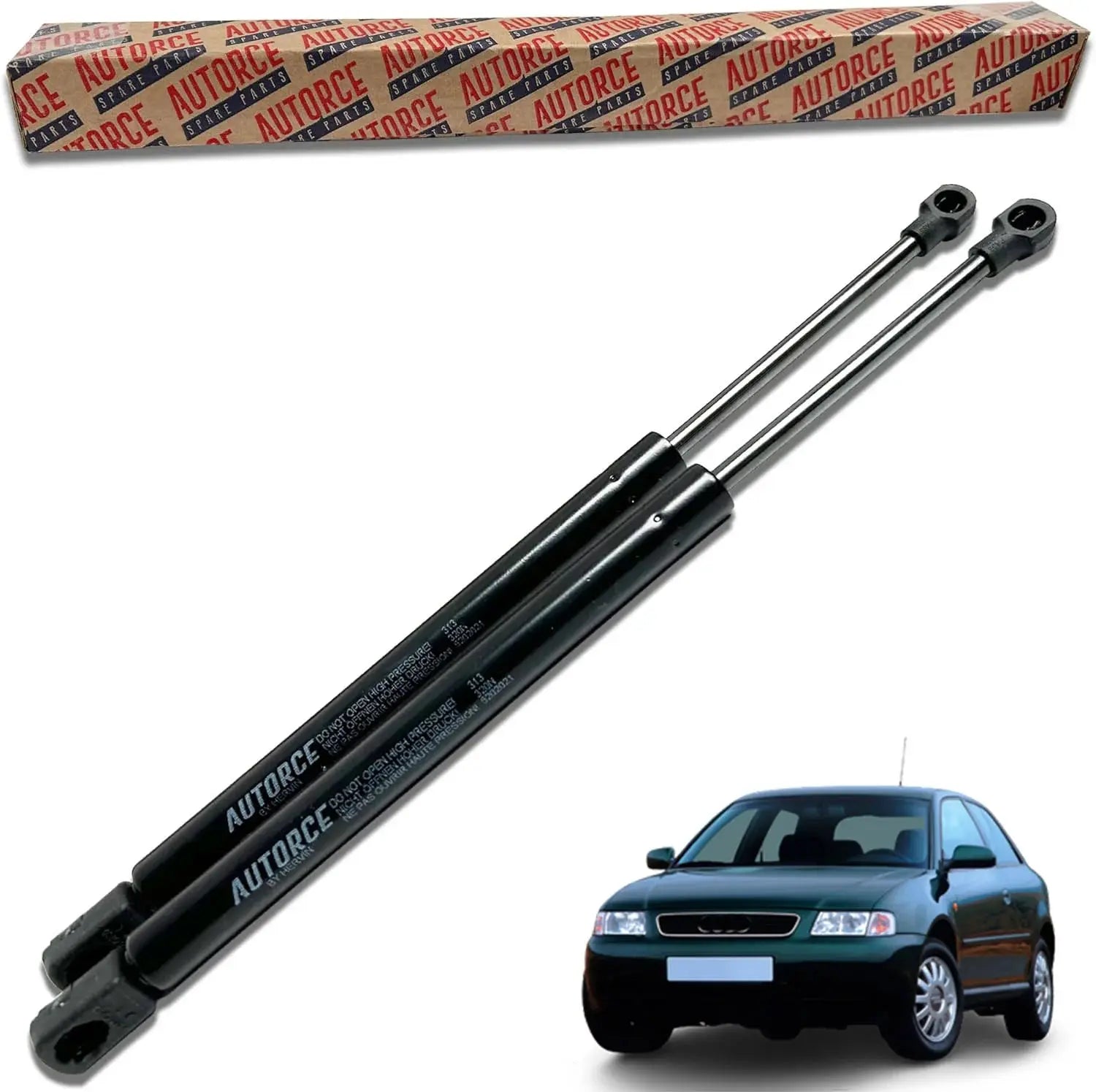 2 Pcs Front Bonnet Hood Gas Struts Springs For Audi A3 (8L1) (1996 - 2003) 350 (N) 500 MM - 8L0823359 | AUTORCE