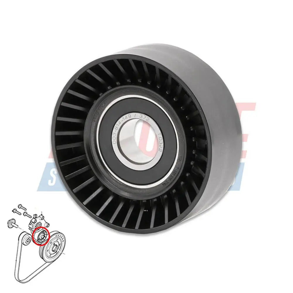 Ribbed Belt Tensioner Pulley For Volvo C30 S40 S80 V50 V70 - 31251129, 30731765, 575186 | AUTORCE