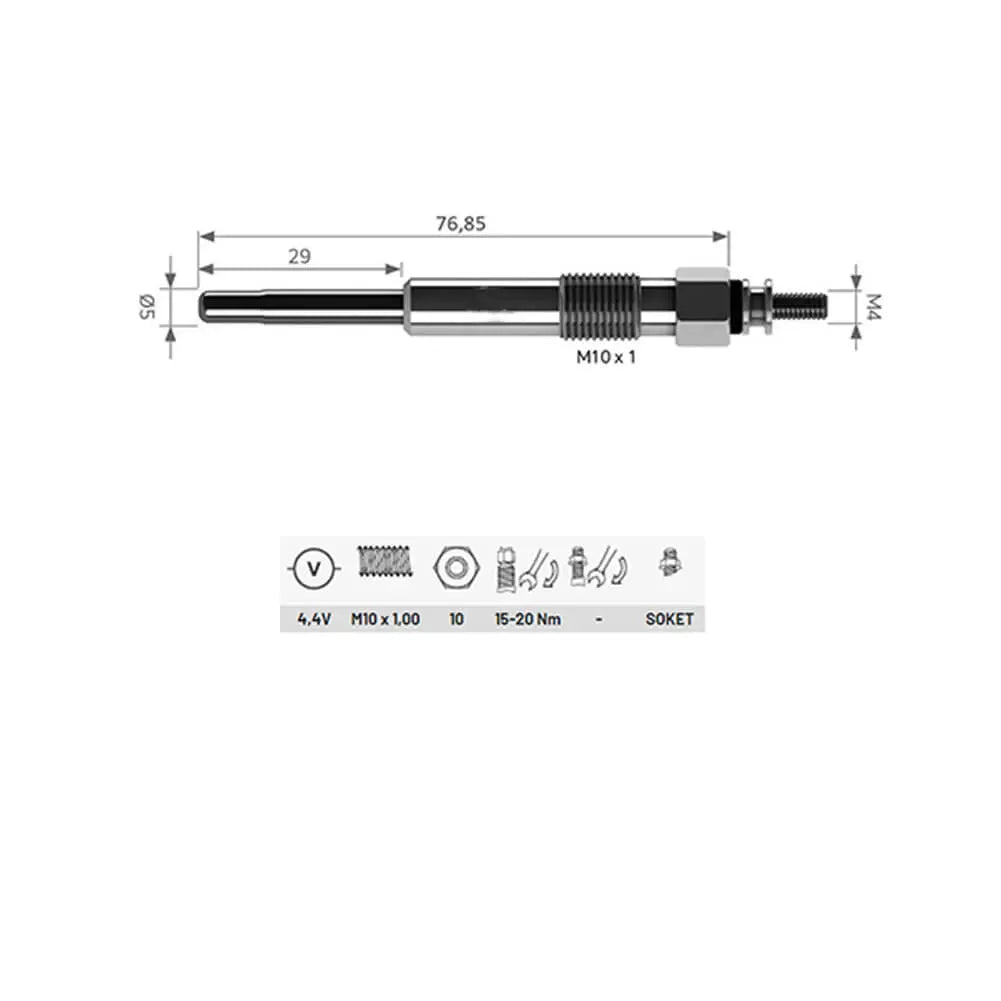 4 Pcs Heater Glow Plugs For VW Transporter Touran Tiguan Sharan Multivan - 059963319F | AUTORCE