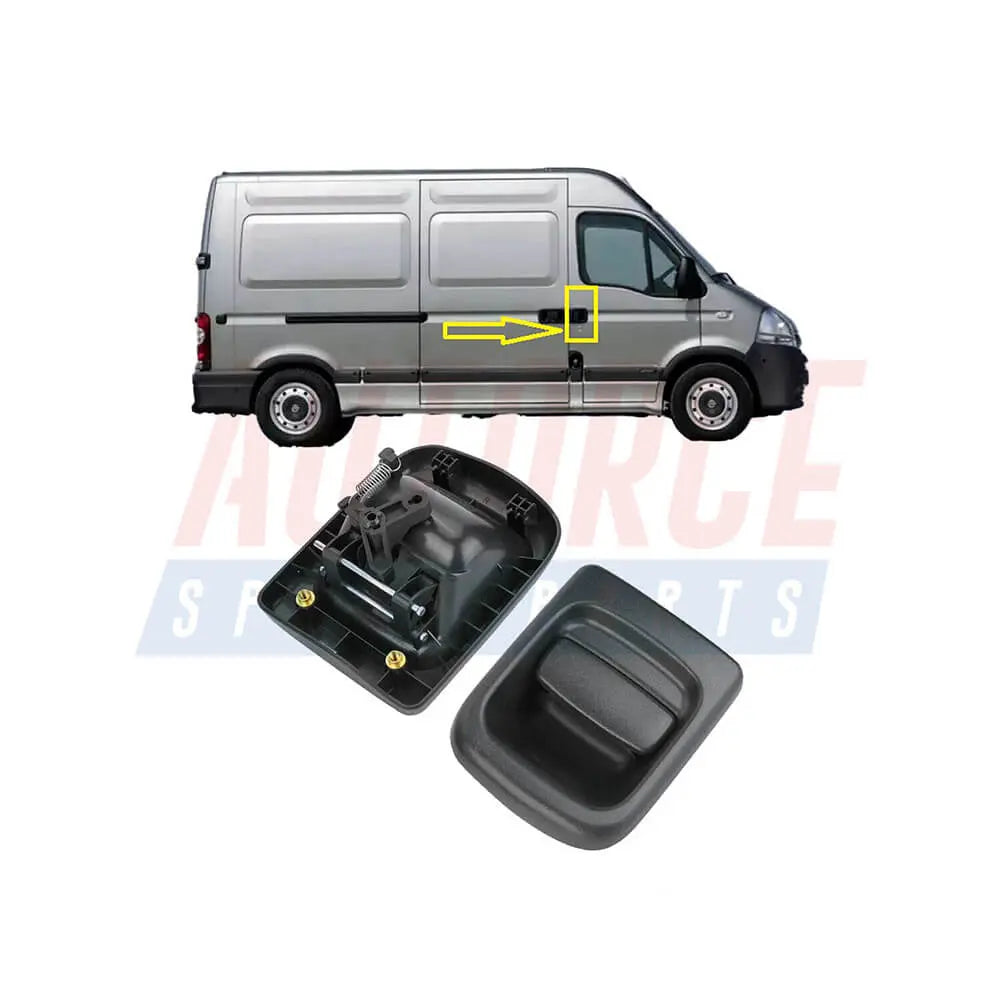 Door Handle Front Right Side For Vauxhall Movano Mk1 (1998 - 2010) 09160789, 4500489, 8060600QAB | AUTORCE