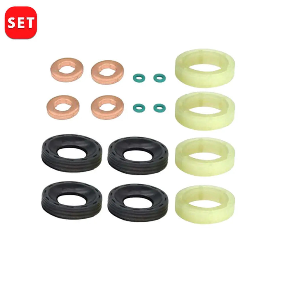 Fuel Injector Seal Washer O-Ring Kit For Peugeot 1007 206 CC 206 207 3008 307 308 407 5008 Expert Partner - 198185, 198263 | AUTORCE