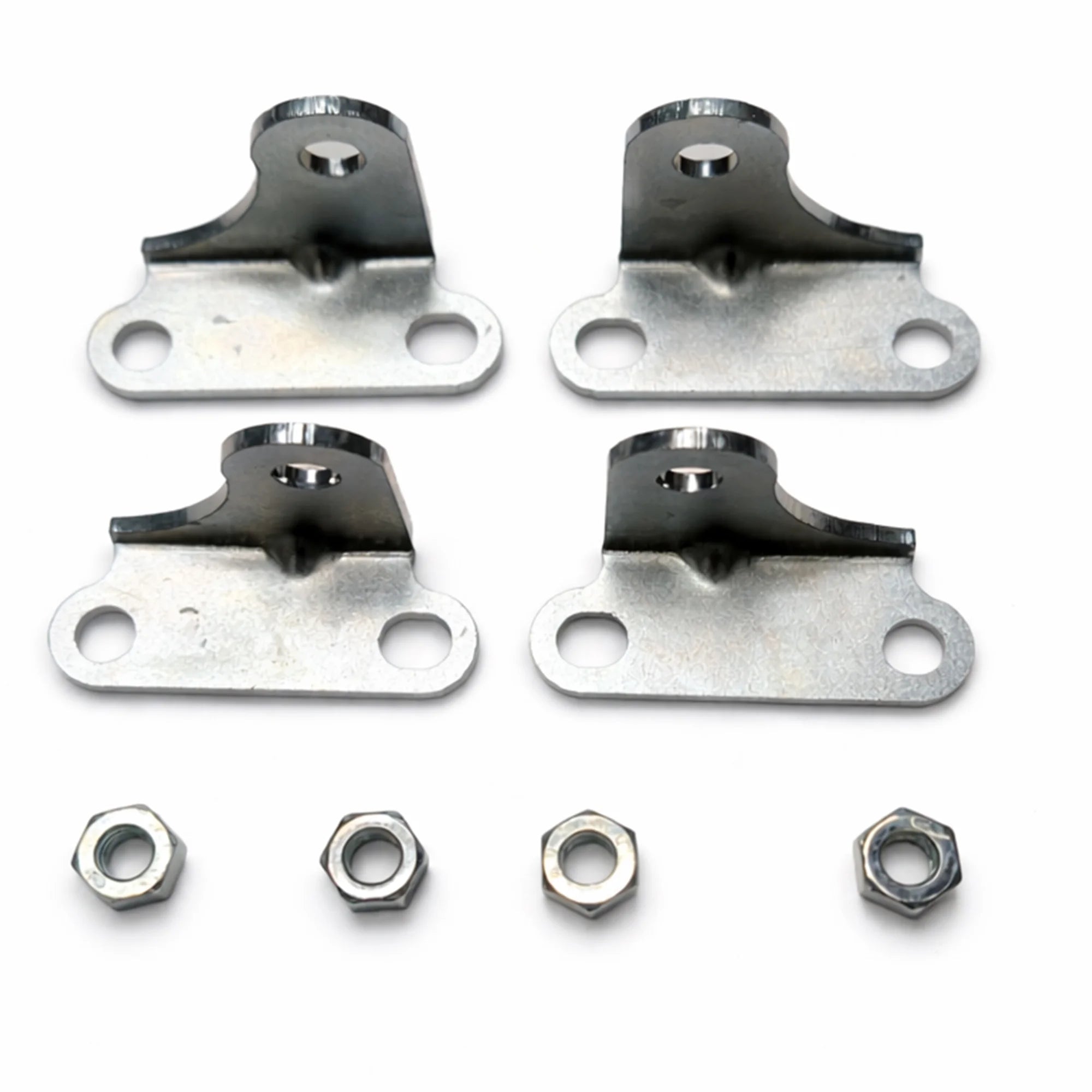 Components included in a 4 pack of heavy duty gas strut ball joint mounting brackets