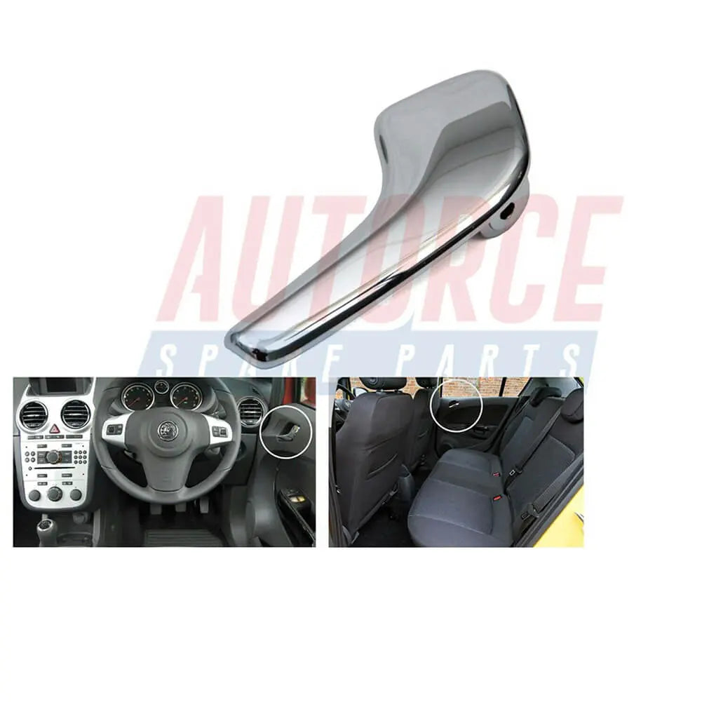 Interior Right Door Handle Pin Chrome For Opel Corsa D For Vauxhall Corsa D (2006 - 2014) 13297814, 136045 | AUTORCE