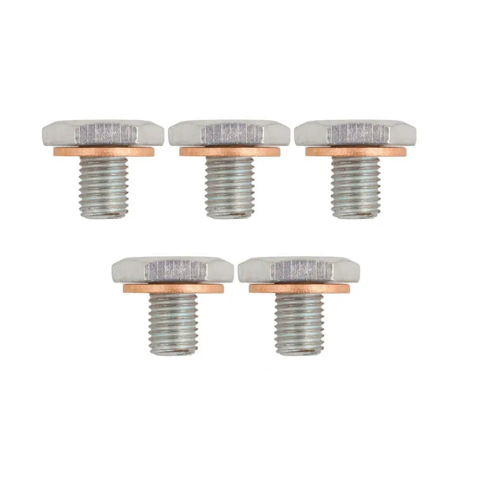 5 Pcs Oil Drain Plug With Seal Ring For Ford B-Max C-Max Ecosport Fiesta Focus - 1146063, 1451673, 1715336 | AUTORCE