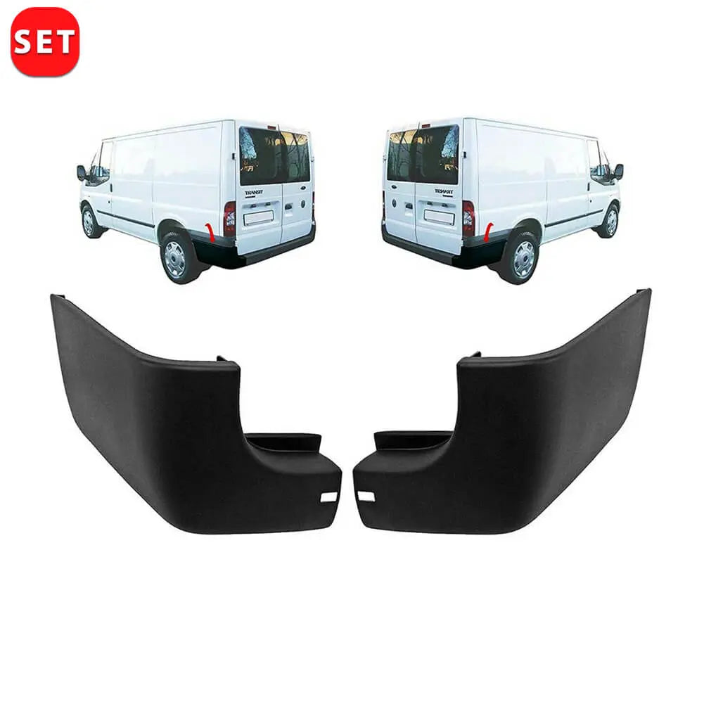 Rear Bumper Lower Set Left/Right Corner End Cap For Ford Transit Mk6 Mk7 (2000 - 2014) 4059349, 4059350, 4054238 | AUTORCE