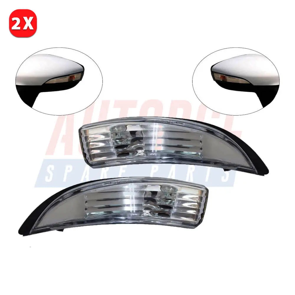Right Left Set Side Wing Mirror Light Indicator Lens For Ford Fiesta B-max (2008 - Onwards) 8A6113B382AF, 8A6113B381AF | AUTORCE