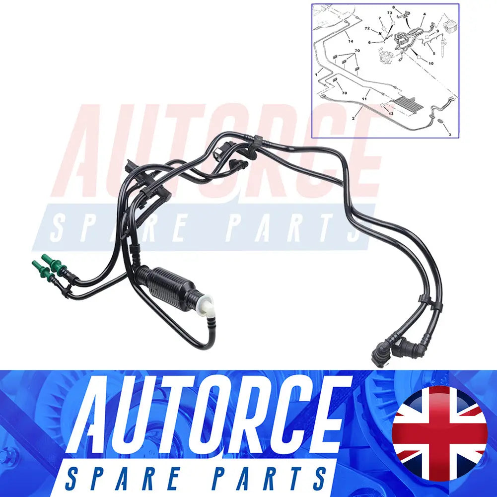 Fuel Line Hose Pipe For Citroen C2 C3 C4 C5 Berlingo Dispatch Mk1-2 (1.6 HDI, 1.6 16V HDI) 1574T5 | AUTORCE