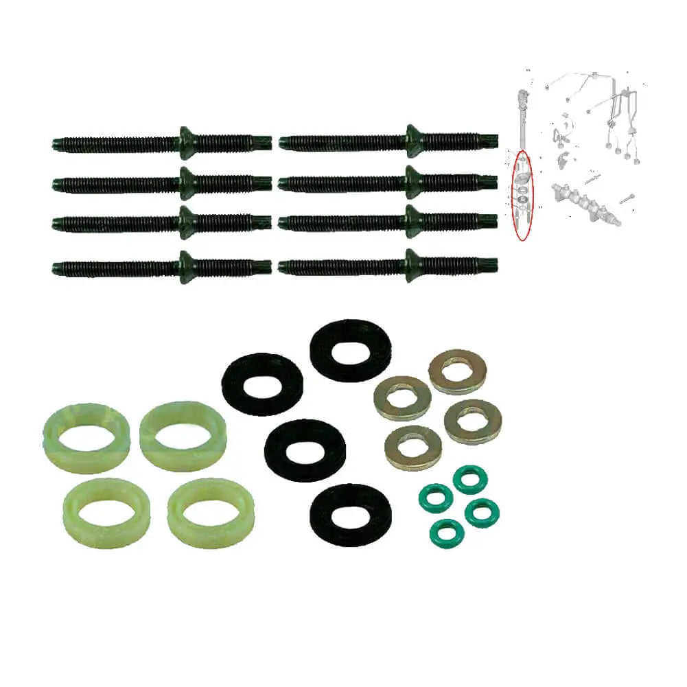 Injector Seal Washer O-ring Kit For Fiat Scudo For Volvo S40 V50 C30 (2005 - Onwards) 30757304, 189173, 198299 | AUTORCE