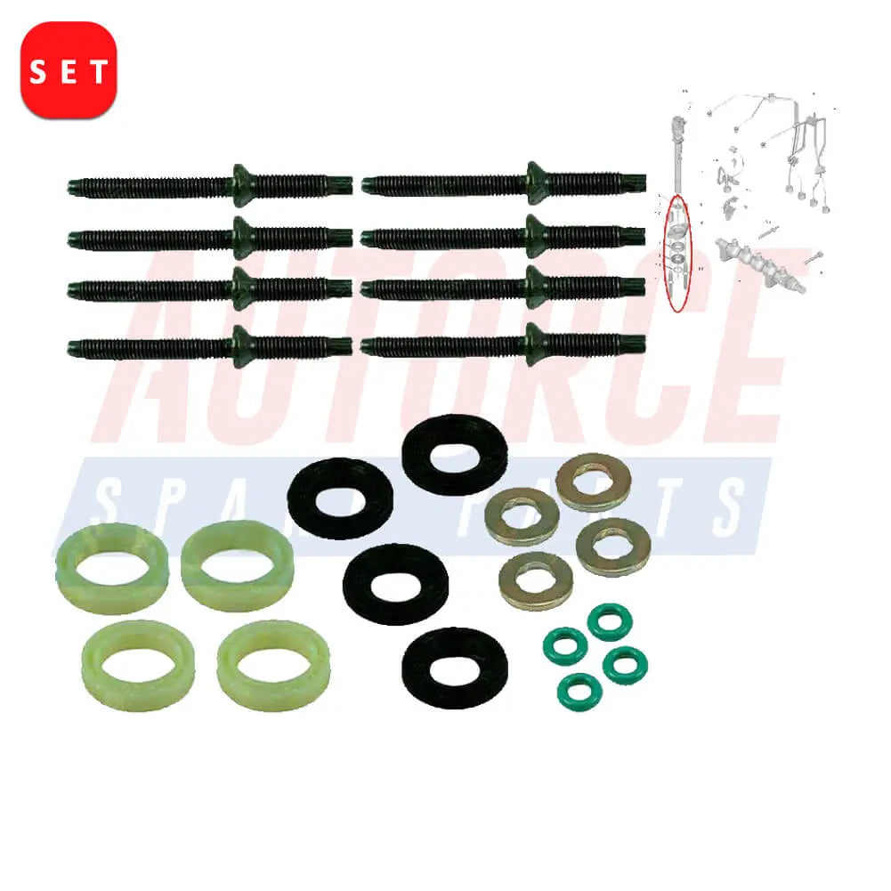 Injector Seal Washer O-ring Kit For Peugeot Partner 206 207 307 308 407 3008 (2004 - Onwards) 1609848080 1609848280 | AUTORCE