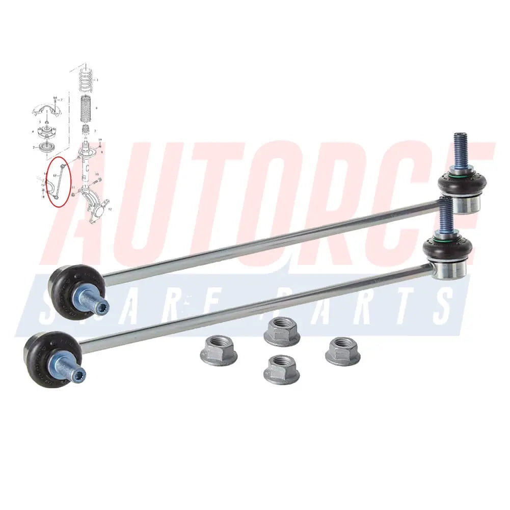 2 Pcs Front L/R Stabiliser Anti Roll Bar Drop Links For Audi A3 TT - 1K0411315B, 1K0411315D, 1K0411315E | AUTORCE