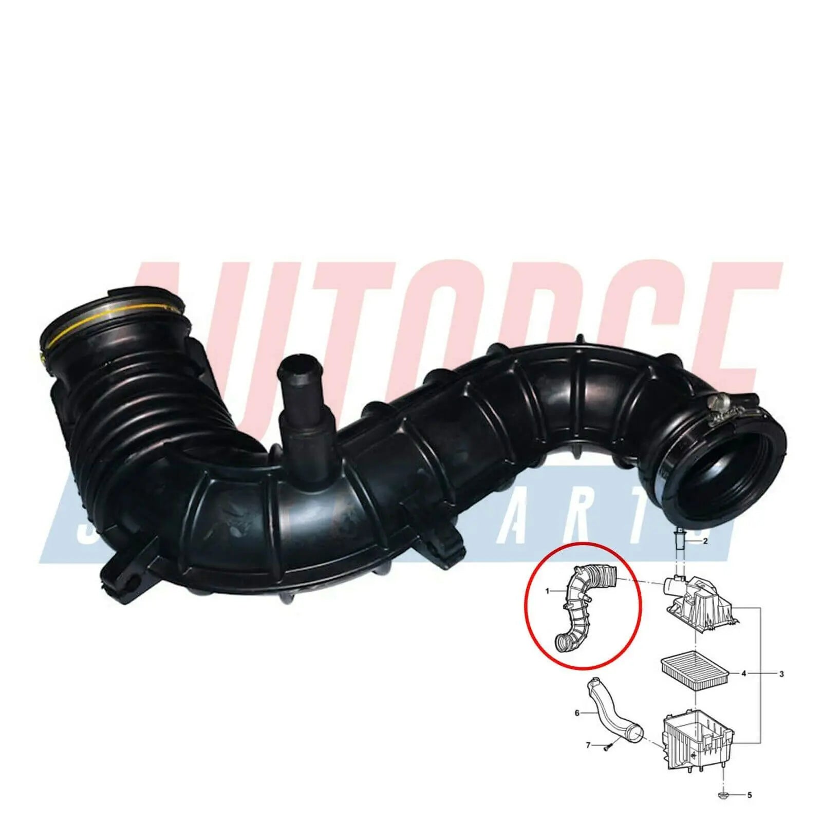 Intake Hose Air Filter Hose For FORD Transit Mk5 Mk6 Transit V363 Transit Connect (2013 - Onwards) 6C119C623BC, 1440539 | AUTORCE