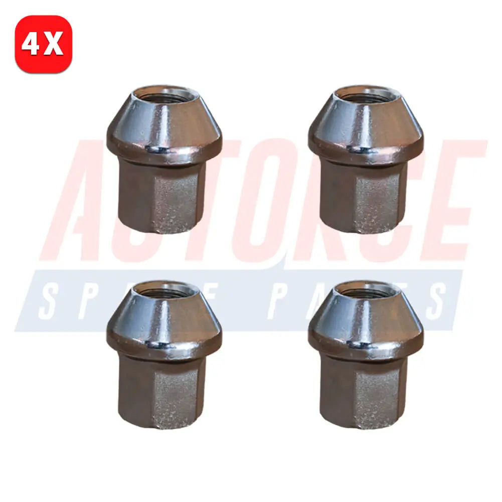 4 Pcs Alloy Wheel Nuts M12 X 1.5 For Volvo C30 S40 V40 V50 - 31200241, 31317466, 8V411K024AA | AUTORCE