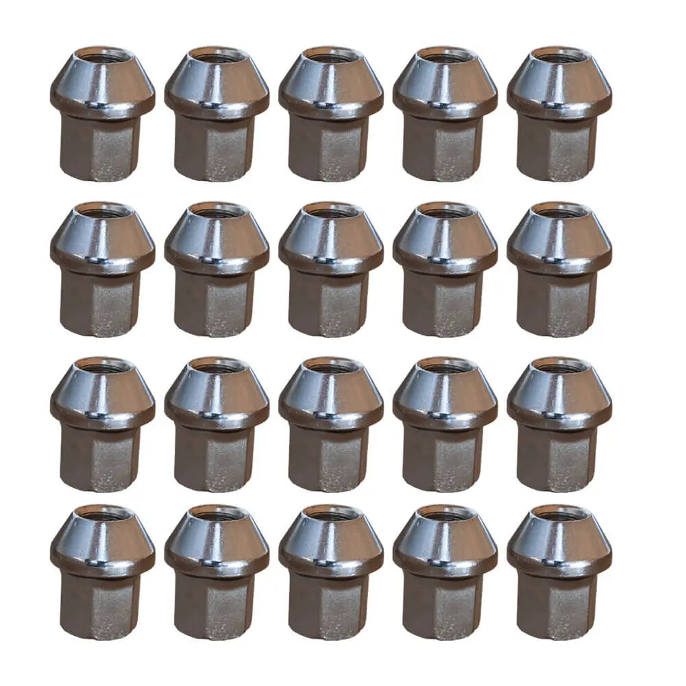 20 Pcs Alloy Wheel Nuts M12 X 1.5 For Volvo C30 S40 V40 V50 - 31200241, 31317466, 8V411K024AA, 1678260 | AUTORCE