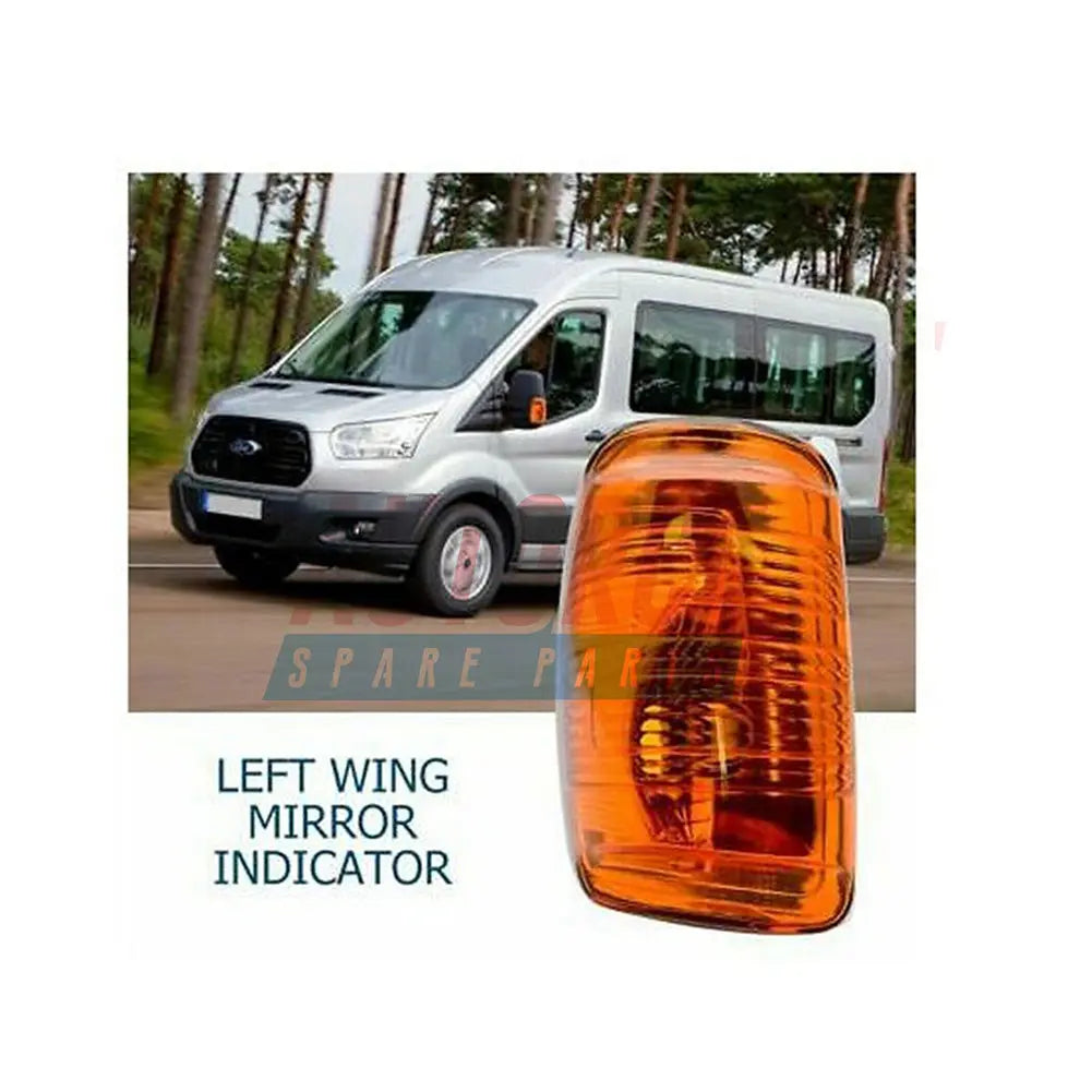 Left Door Wing Mirror Indicator Lamp Lens For Ford Transit Mk8 (2013 - Onwards) BK3113B382BB, BK3113B382AB | AUTORCE