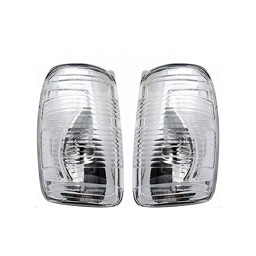 2 Pcs R/L Door Wing Mirror Indicator Lamp Lens White For Ford Custom, Transit Mk8 (2012 - Onwards) BK3113B381AB, BK3113B382AB | AUTORCE