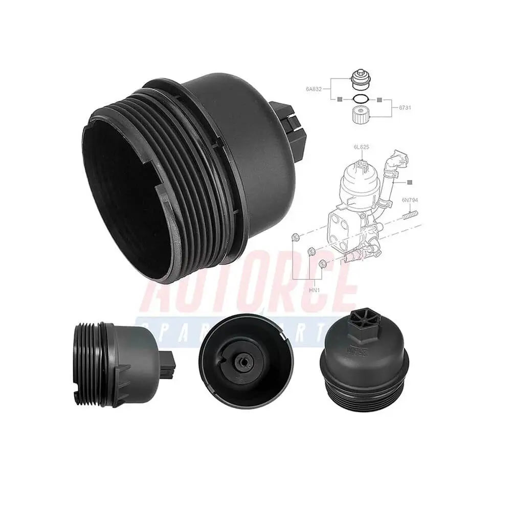 Oil Filter Housing Cover Cap For ABARTH 124 Spider 500 / 595 / 695 Grande Punto (2007 - Onwards) 3M5Q6737AA | AUTORCE