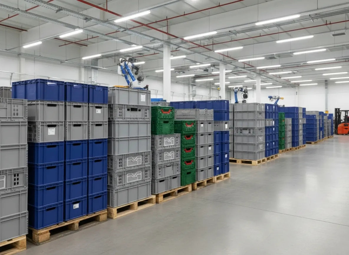 Industrial Storage Boxes for Automotive & Logistics | Durable Plastic Solutions