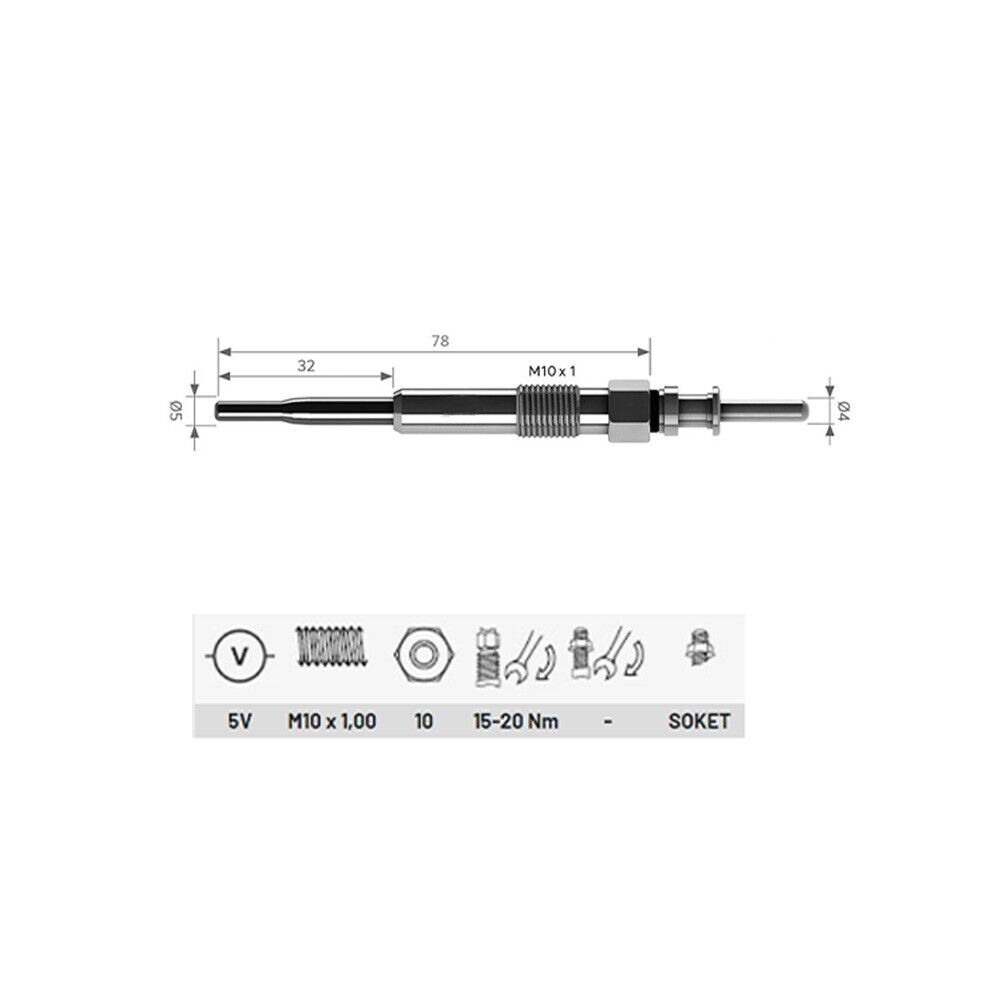 Heater Glow Plugs For Kia Besta, 0K75B18140