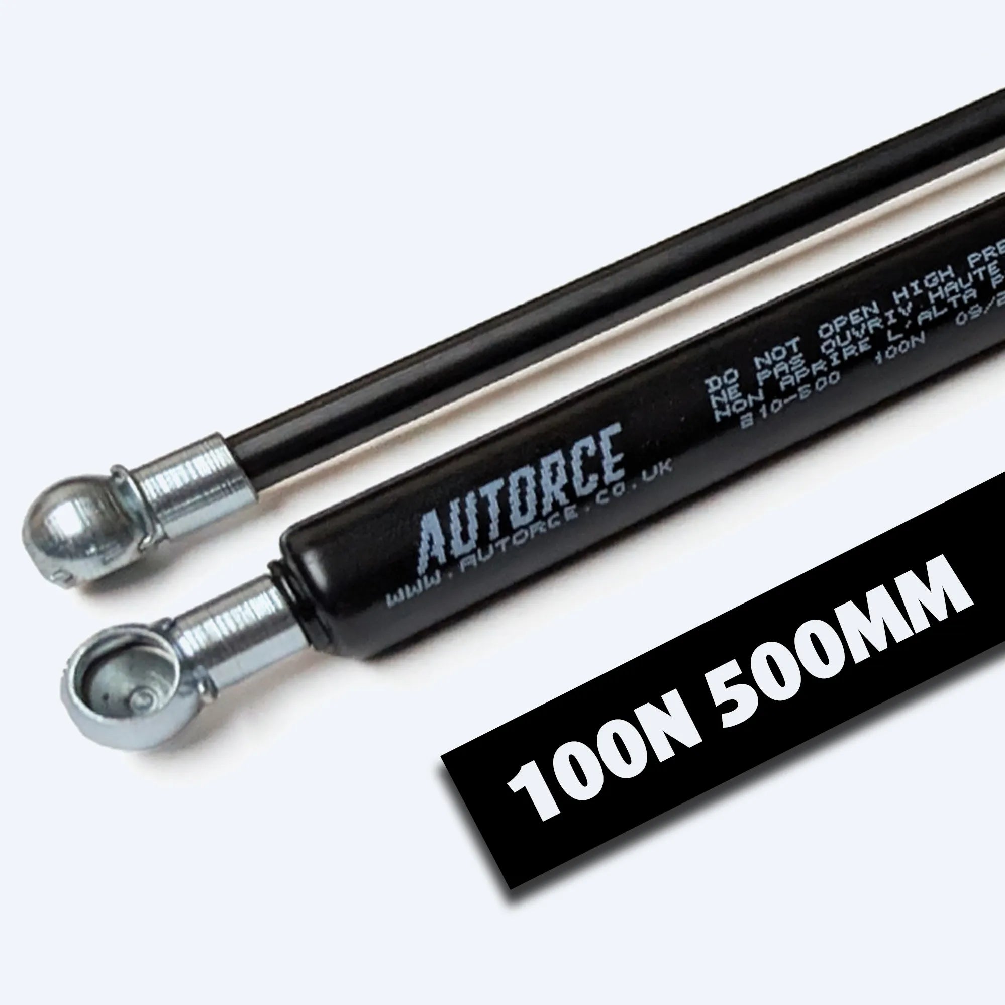 100N gas strut with M6 ball heads and 210mm stroke – durable replacement gas spring for automotive and furniture.
