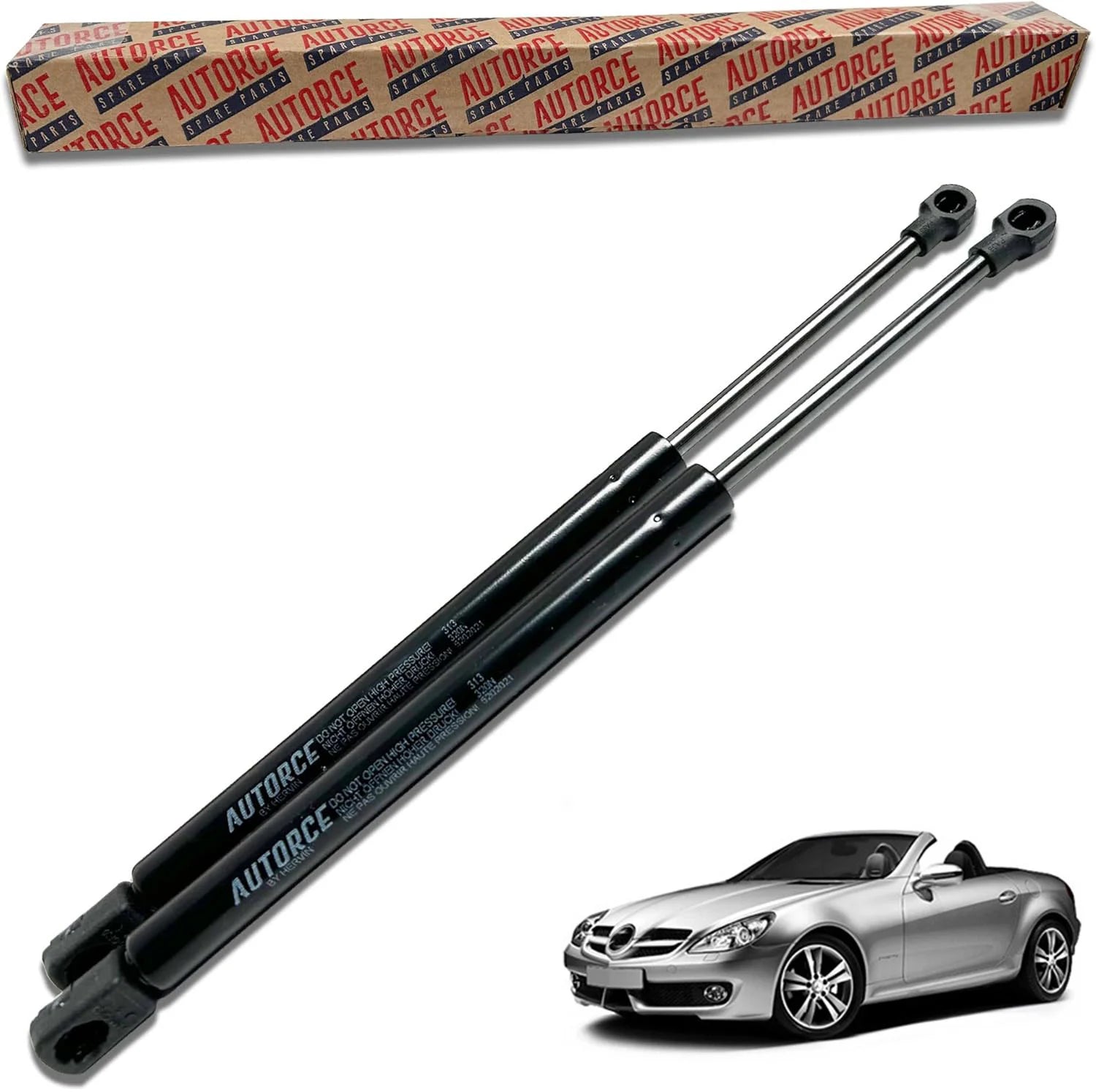 2 Pcs Rear Tailgate Boot Gas Struts For Mercedes SLK R171 (2005 - 2011) 560 (N) 280 MM - 1717500036 | AUTORCE