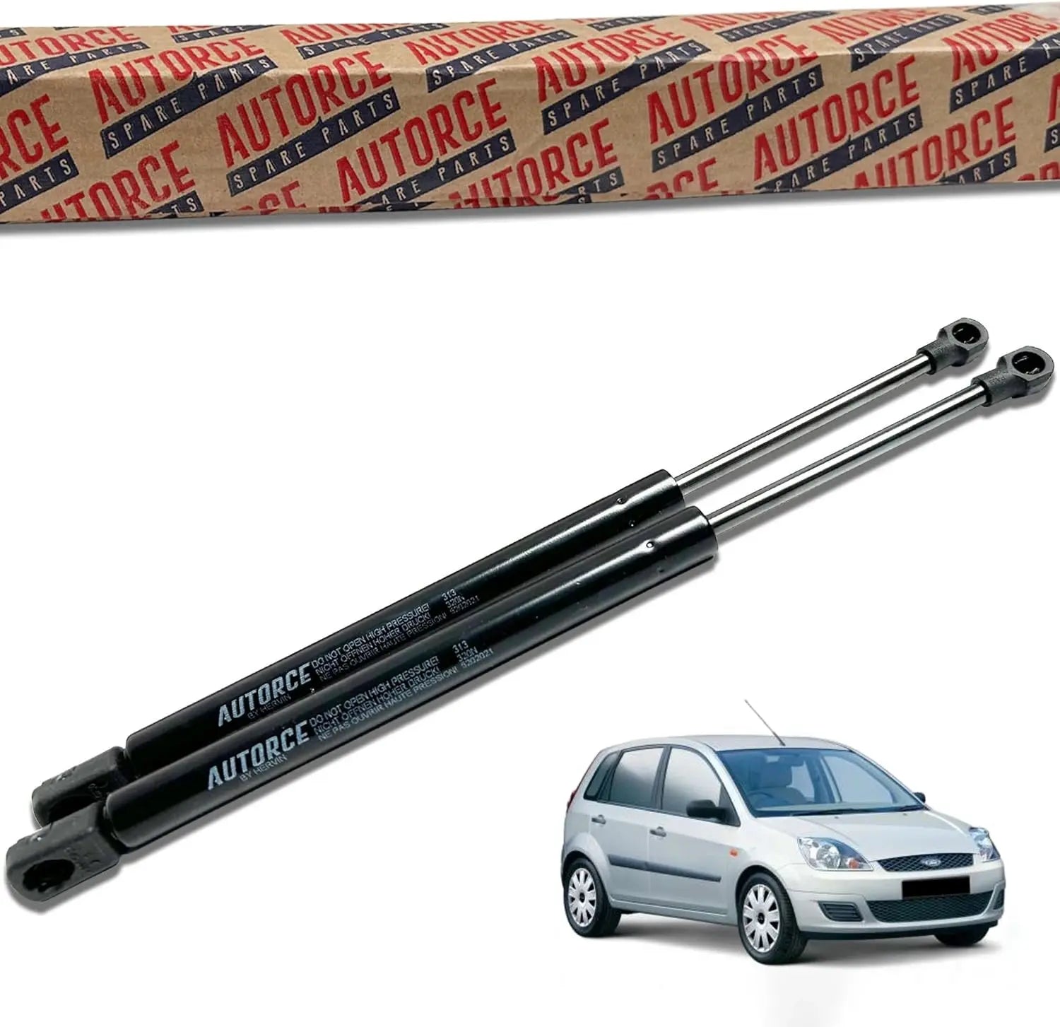 2 Pcs Rear Tailgate Boot Gas Struts For Ford Fiesta MK5 (2001 - 2010) 575 (N) 625 MM - 1218538, 1460415 | AUTORCE