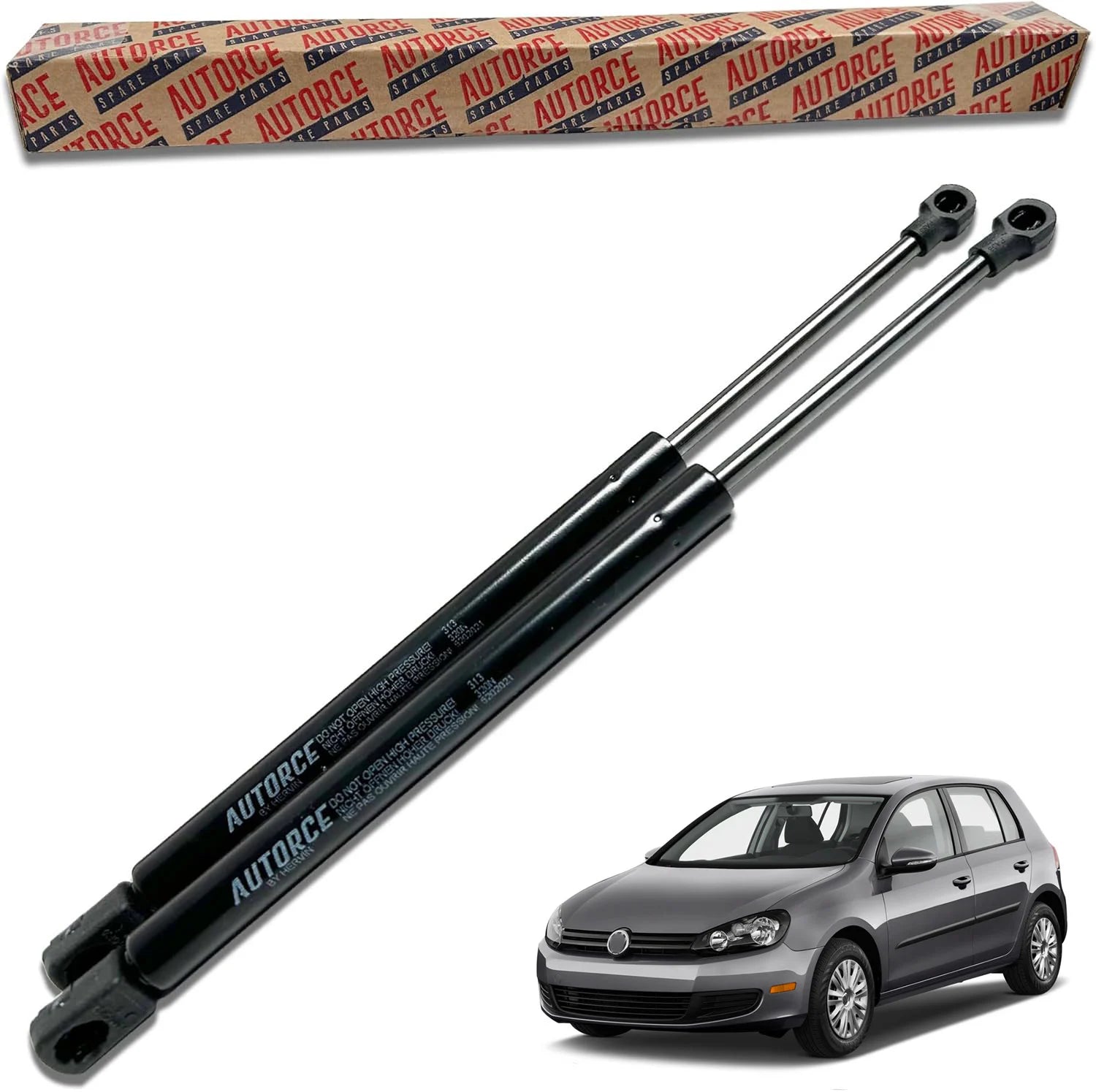 2 Pcs Rear Tailgate Boot Gas Struts For VW Golf Mk6 Hatchback (2008 - 2013) 550 (N) 440 MM - 5K6827550D | AUTORCE