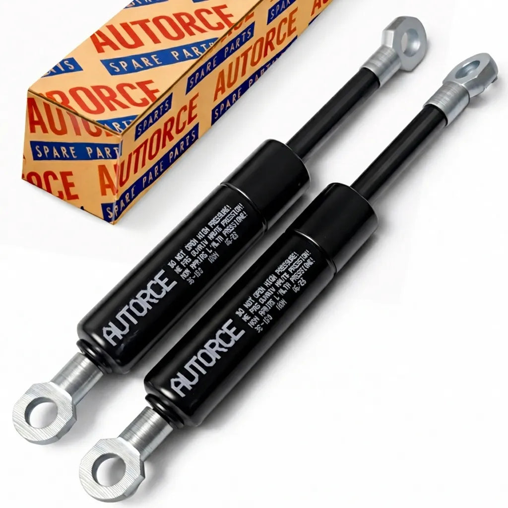 AUTORCE 1500N M10 Eyelet Gas Strut Pair with 400mm Open Length and 140mm Stroke