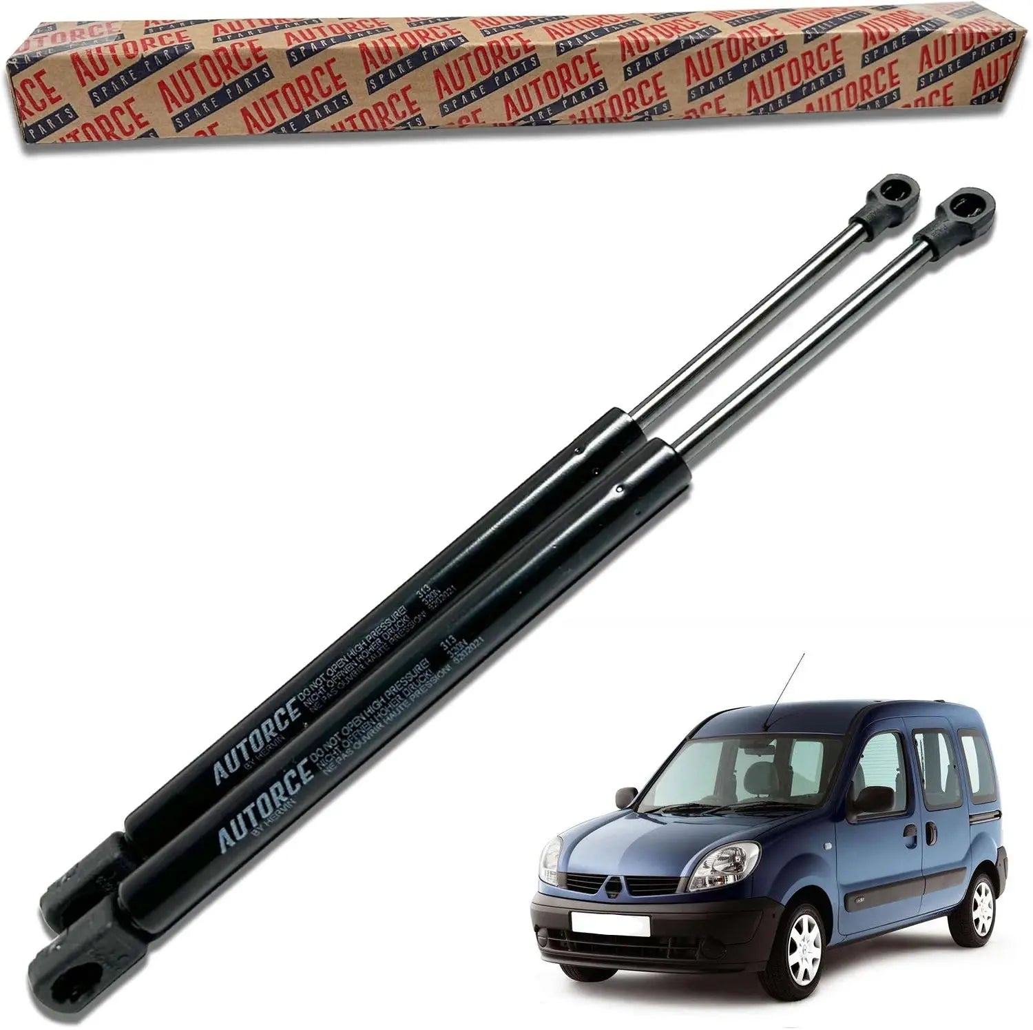 2 Pcs Rear Tailgate Boot Gas Spring Struts For Renault Kangoo (1997 - Onwards) - 7700303139 | AUTORCE