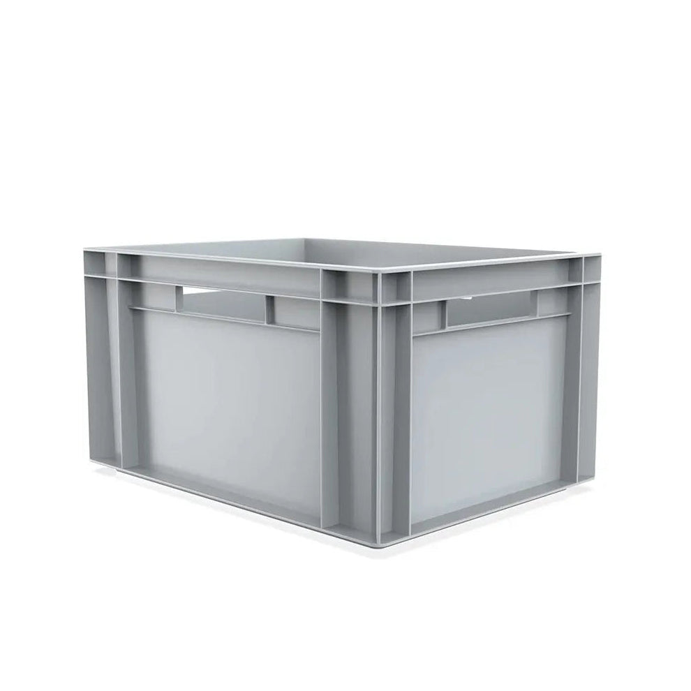 20 Lt Industrial Plastic Storage Euro Crate Box (300x400x230mm) Grey | AUTORCE
