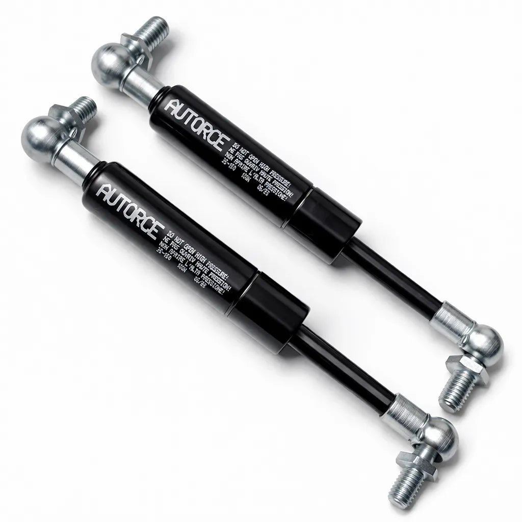 AUTORCE 200N gas spring pair with M6 ball joint heads, 500mm open length and 210mm stroke