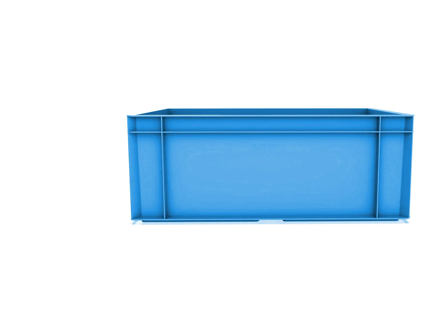 46 Lt Industrial Plastic Storage Euro Crate Box (400x600x230mm) Blue | AUTORCE