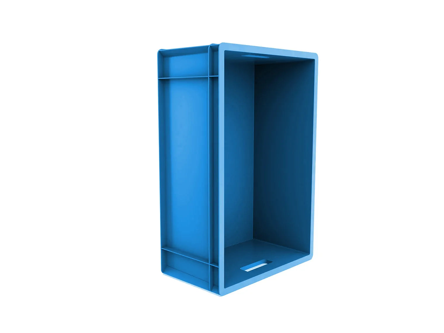 46 Lt Industrial Plastic Storage Euro Crate Box (400x600x230mm) Blue | AUTORCE