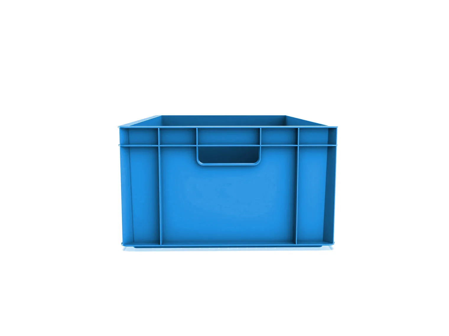 46 Lt Industrial Plastic Storage Euro Crate Box (400x600x230mm) Blue | AUTORCE