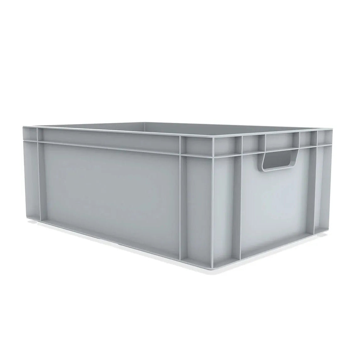 46 Lt Industrial Plastic Storage Euro Crate Box (400x600x230mm) Grey | AUTORCE