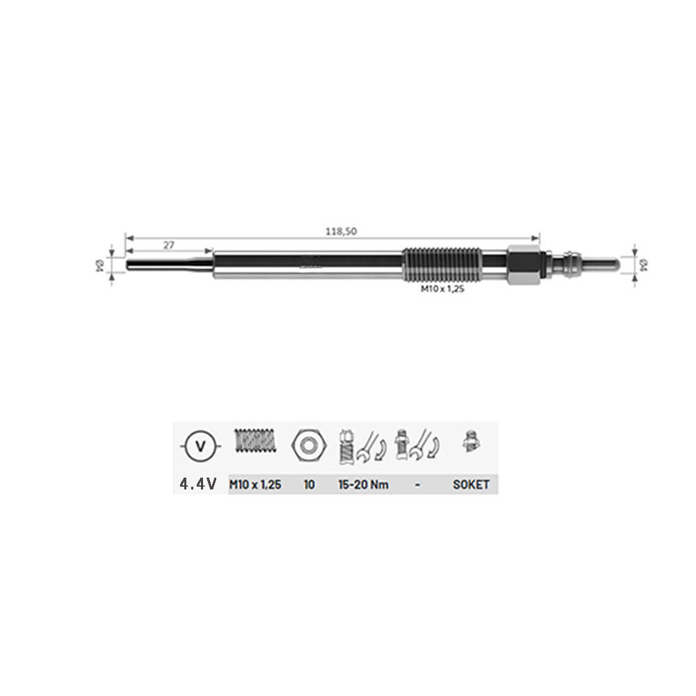 Heater Glow Plugs For Opel, 55567737, 1214067