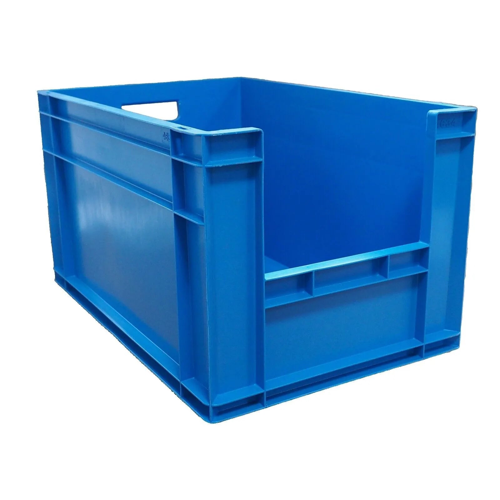 66 Litre Open Front Plastic Storage Box (400x600x340mm) Blue | AUTORCE