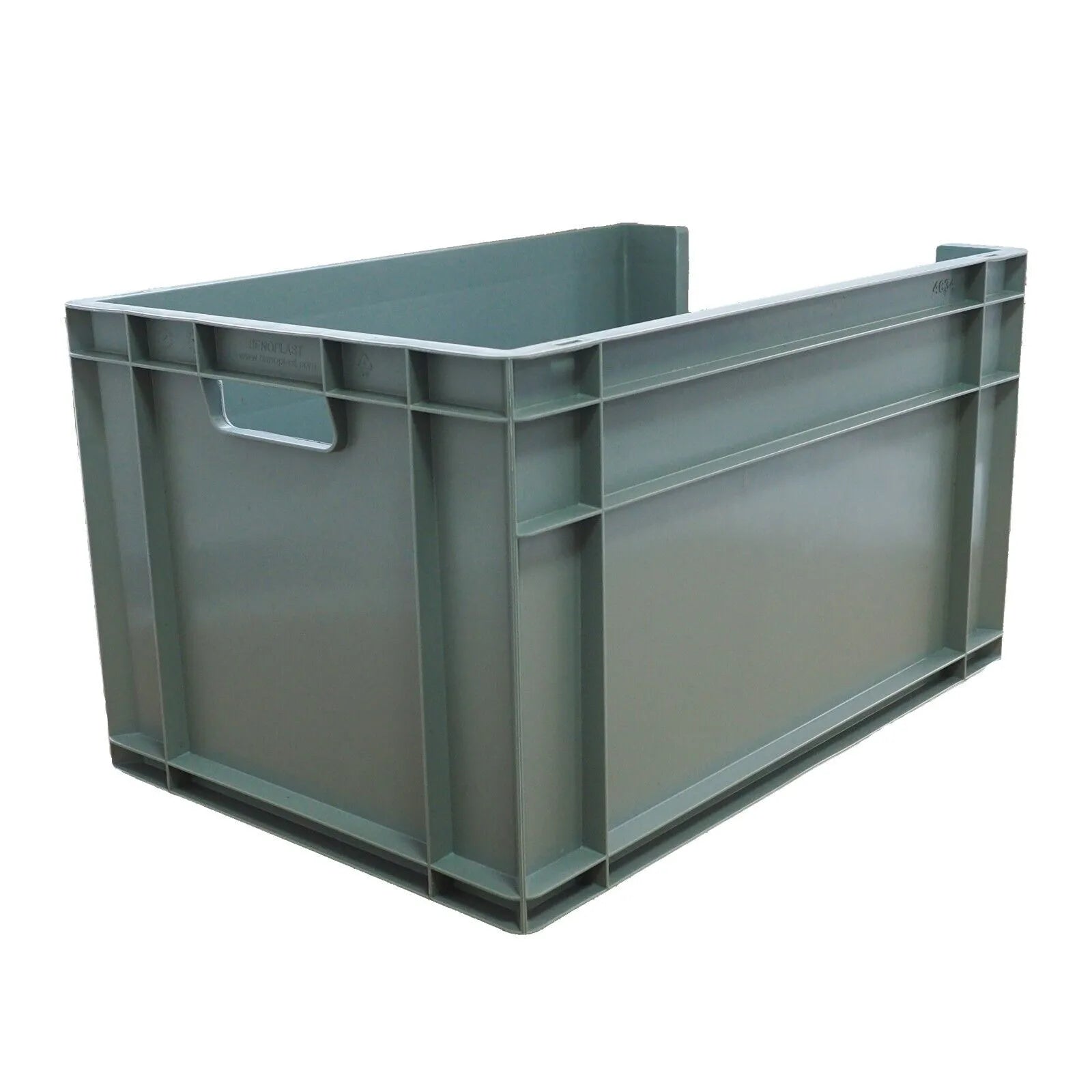 66 Litre Open Front Plastic Storage Box (400x600x340mm) Grey | AUTORCE