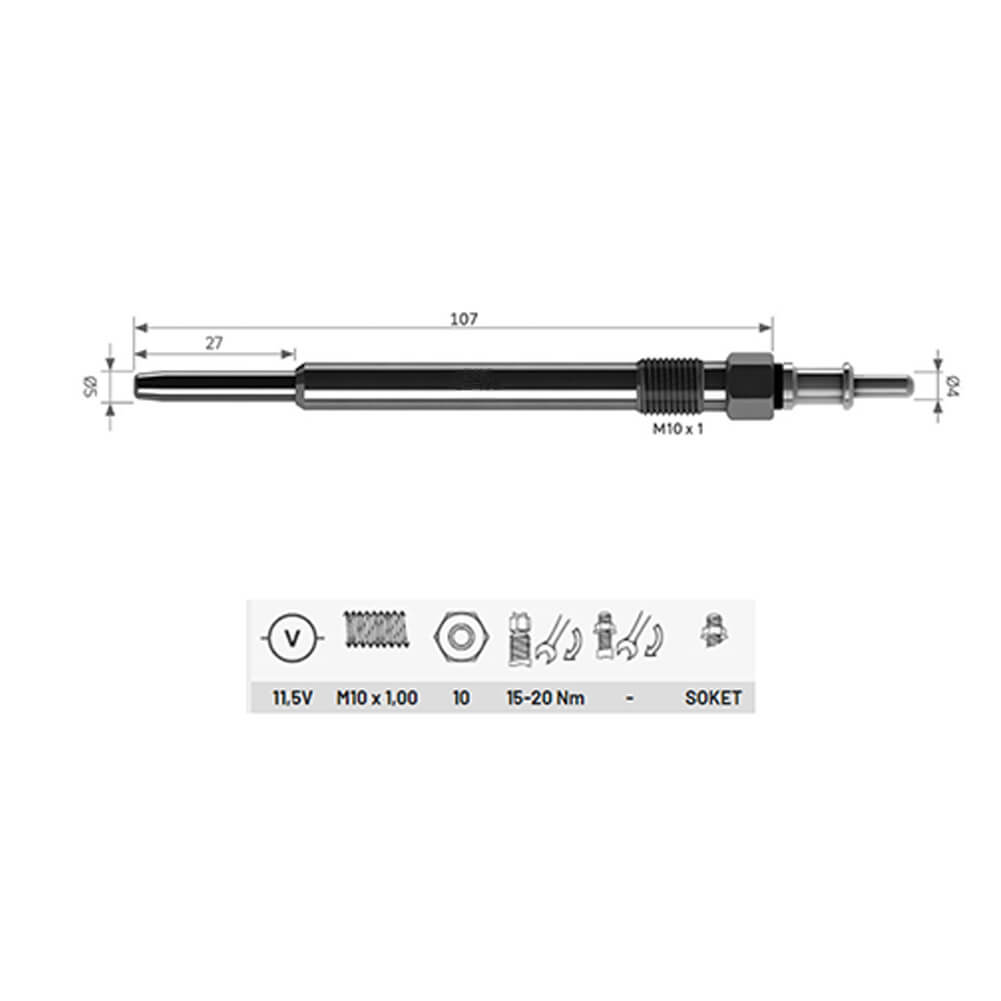 Heater Glow Plugs For Jeep, A0011592801