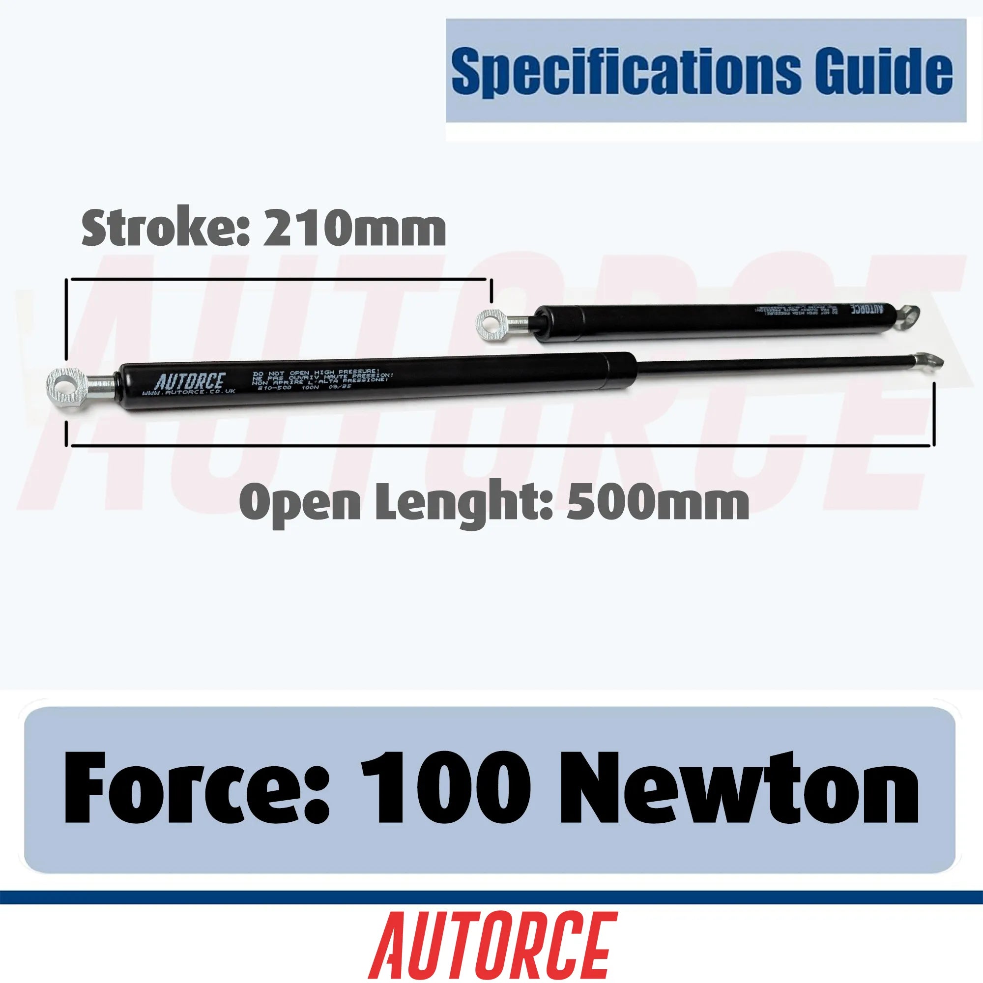 Corrosion resistant gas springs designed for long service life and outdoor use