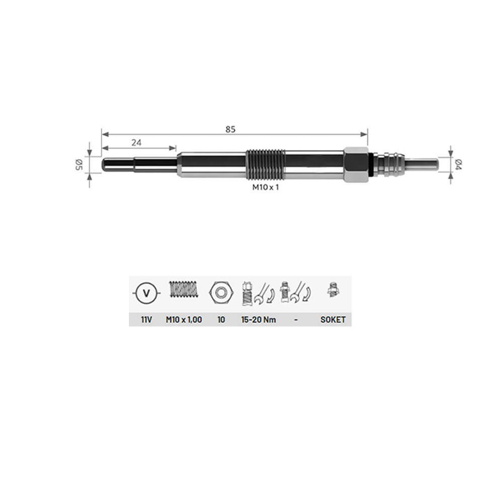 ERR6066, Heater Glow Plugs For Land Rover Discovery Discovery 