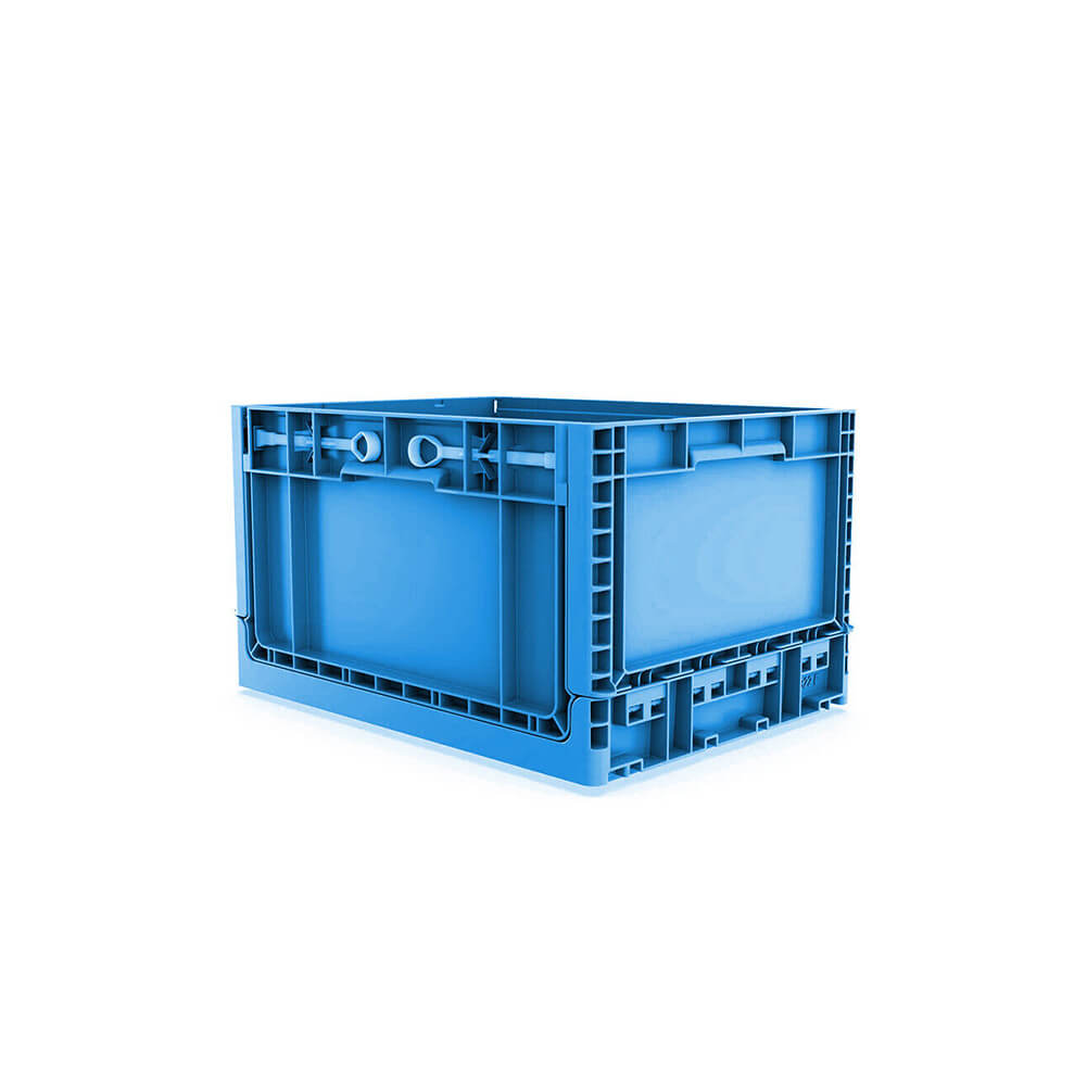 Euro Stacking Foldable Lockable Heavy Duty Industrial Plastic Storage Crate Box