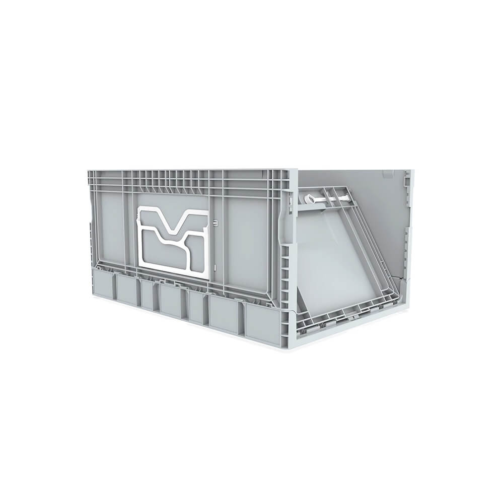 Euro Stacking Foldable Lockable Heavy Duty Industrial Plastic Storage Crate Box