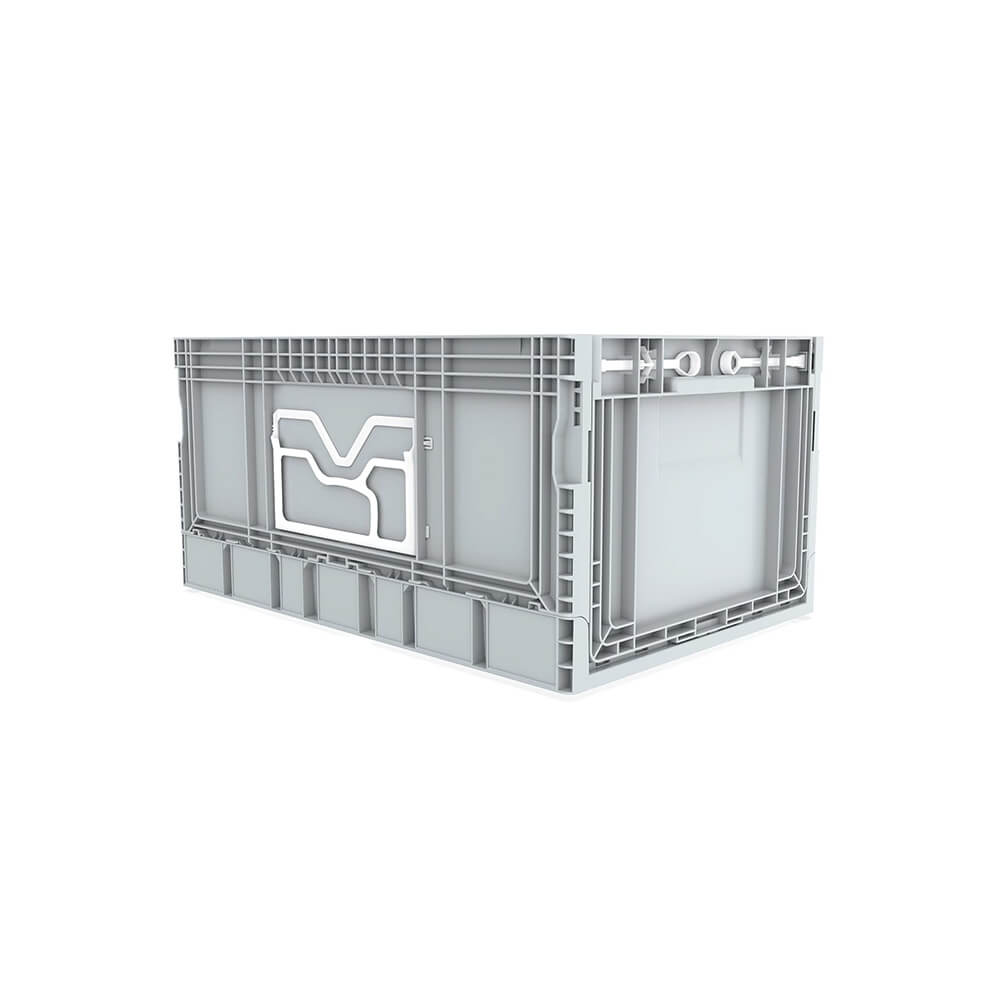 Euro Stacking Foldable Lockable Heavy Duty Industrial Plastic Storage Crate Box